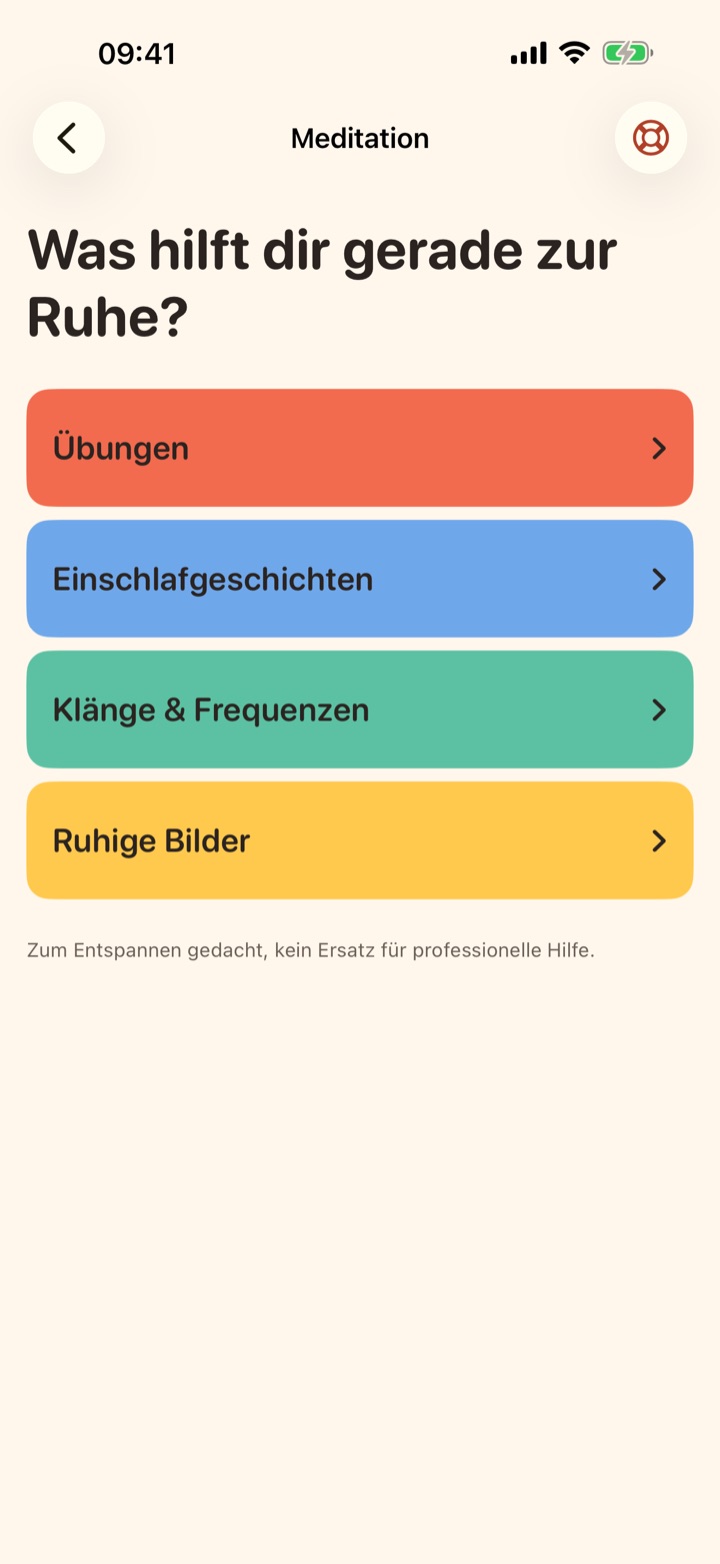 Meditation: „Was hilft dir gerade zur Ruhe?